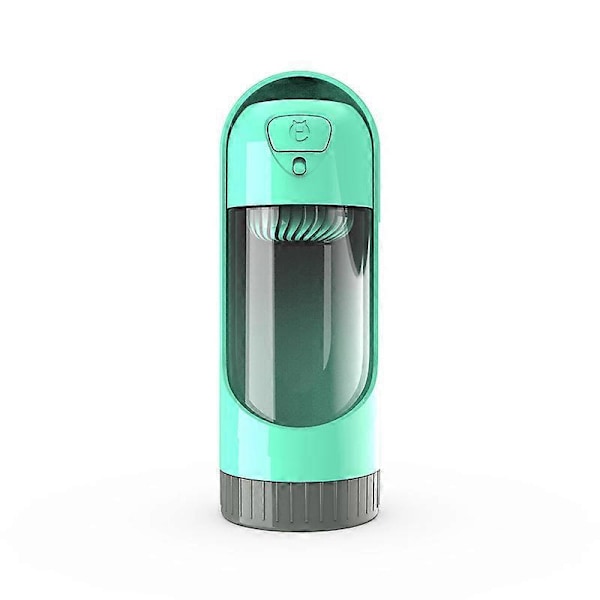 Grön 300ML Portabel Hundvattenflaska, Läcksäker Antibakteriell Vattenflaska med Filter, Lämplig för Promenader, Vandringar och Resor