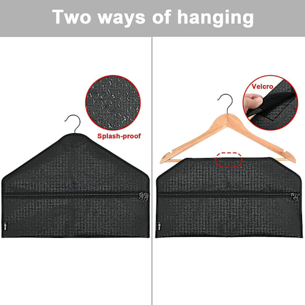 2-pack Hängare Diversion Säker Väska | Dold Ficka Säker | Hängare Hemlig Hängande Säker Dragkedjeväska