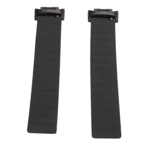 Magnetisk urrem justerbar hurtigudløselig silikone urrem tilbehør passer til Fitbit Charge 5 sort