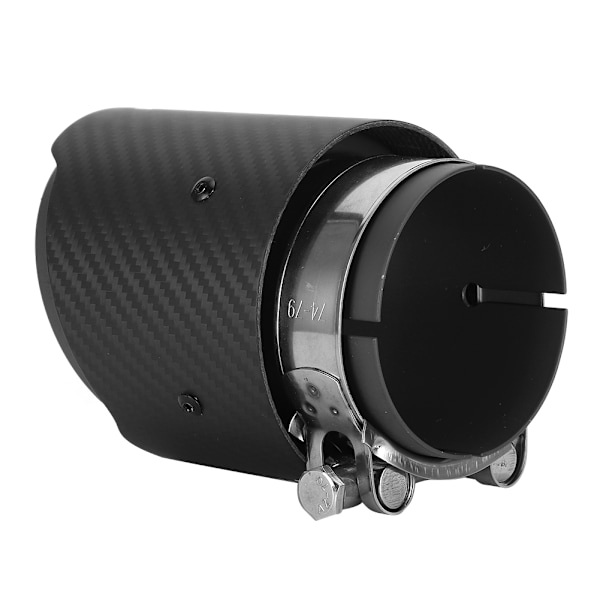 Avgasrör i kolfiber, 80 mm inlopp, 101 mm utlopp, rakt avgasrör, matt, passar till Mazda CX5 CX4 (matt svart)