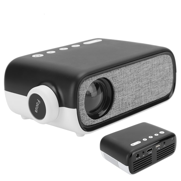 Projektor Mini Hjem Mikro Bærbar Smart LCD Display Skjerm 480 x 272 YG280 110‑240VUK Plugg