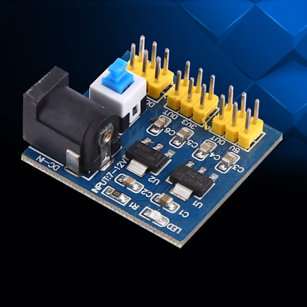 DC-DC spenningsomformer Multi-utgang Step-down strømforsyningsmodul 12V til 3.3V/5V/12V