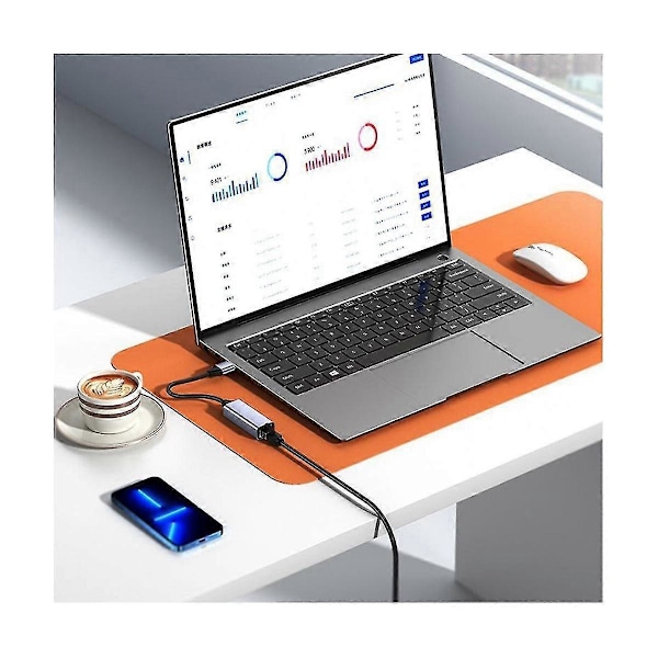 Usb Til Rj45 Ethernet Adapter Usb3.0 Pc Internet Usb 1000mbps Netværksadapter kompatibel med Laptop/tv Boks-B15