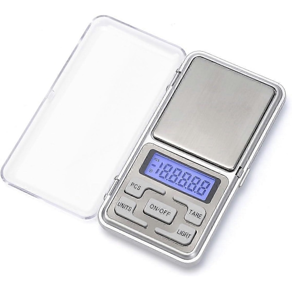 2025 Ny Digital Lommevekt 200 x 0.01g, med Bakgrunnsbelyst LCD-skjerm, Mini Digital Vekt 200g for Smykker Mynter Omlasting og Kjøkkenvekt