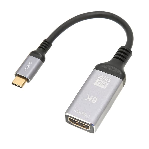 USB C hane till HD Multimedia Interface hona-adapter stöder 8K vid 60Hz 4K vid 120Hz stöder HDR Plug and Play-omvandlare