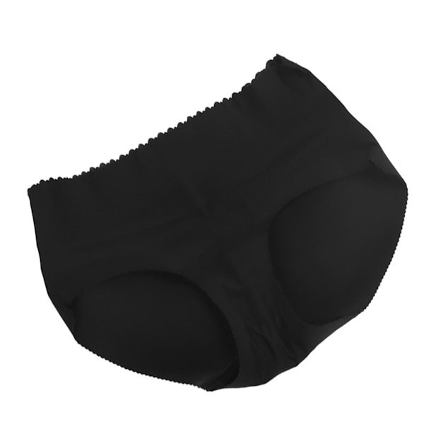 Butt Lifter Trosor Höft Vadderade Seamless Low Rise Push Up Booty Lifting Shapewear Glossy Black XL