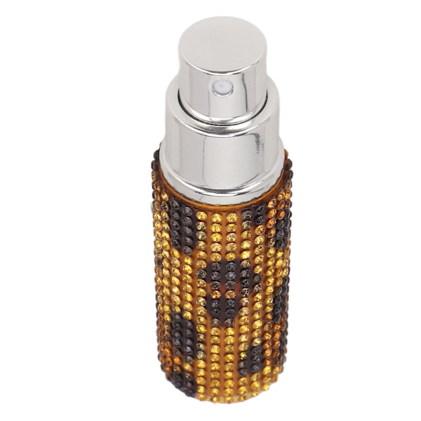 10 ml påfyllningsbar parfymflaska strass dekor print bärbar tom sprayflaska
