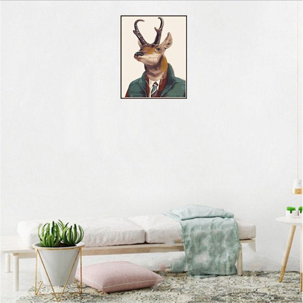 DIY-dyrserie Rhinestone-maleri Stue Soveværelse Dekoration Kunst Håndværk 8622 Hjort