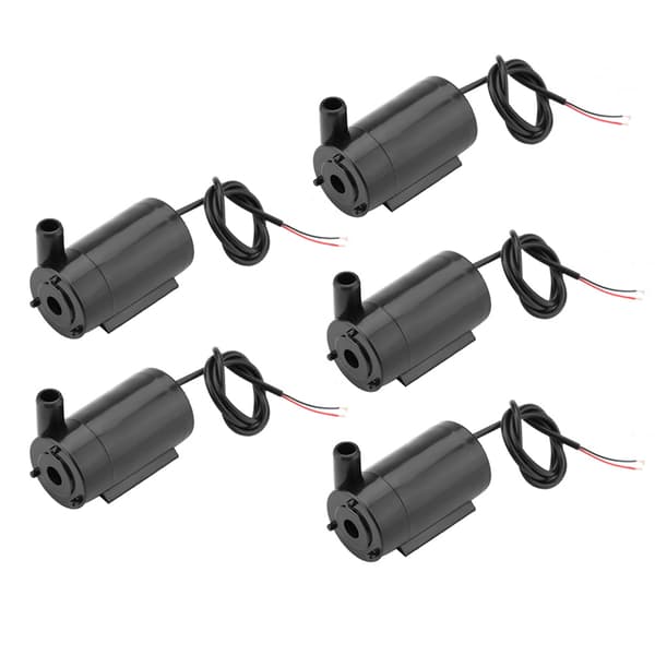 5 st/set DC 3V -5V Mini Vattenpump Submersible för Fisk Tank Fontän Akvarium