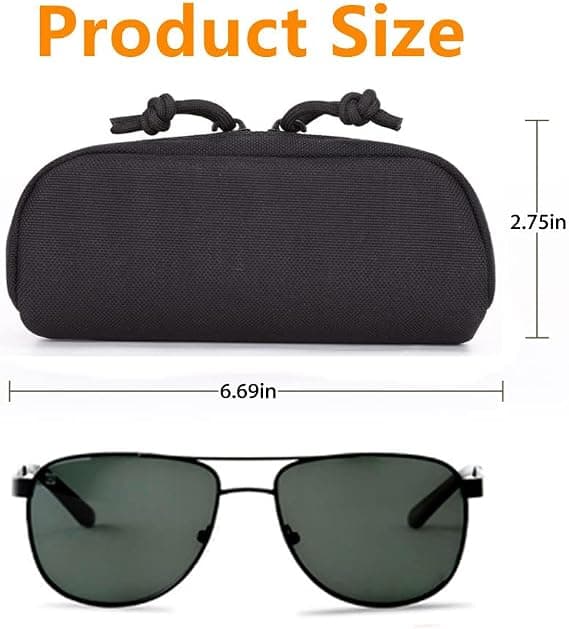 1 pc Tactical MOLLE Goggles Case Shockproof Protective Box Po