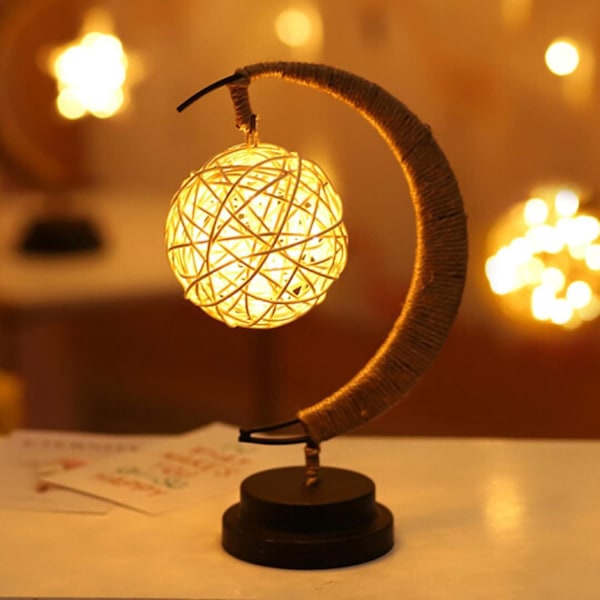 Ny Förtrollad Månlampa, Hängande Månlampa Magisk Månnattlampa, Dekorationer Månlampa