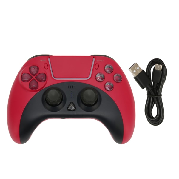 Trådløs spilcontroller RGB-baggrundsbelysning Dual Vibration 6 Axes Trådløst spilhåndtag til PS4 til PS3 til IOS-enhed