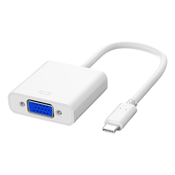 Multifunksjonell USB C til VGA-adapter Type C til VGA-adapterkonverter