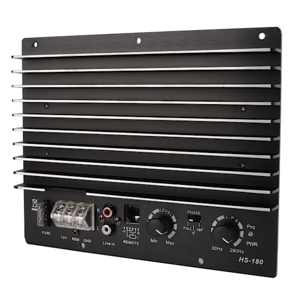 Sort 12V bilforstærker 1000W bil-lyd subwoofer-effektforstærker multibeskyttelse til bil