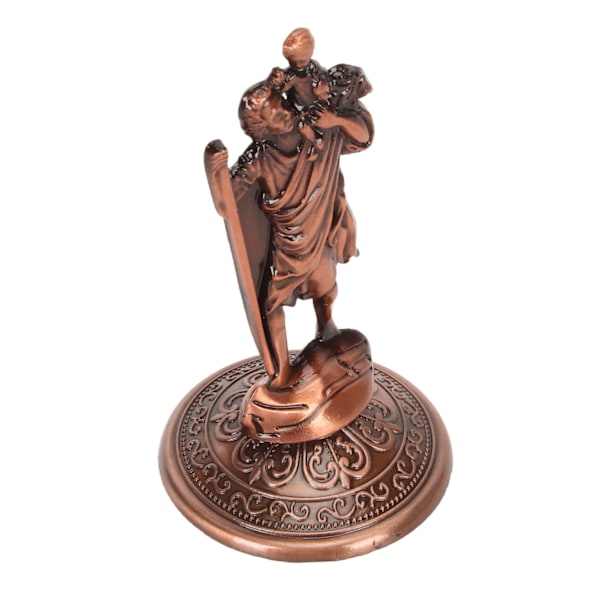 Jesus Statue Ornament Legering Kristne Ornamenter Jesus Kristus Figur Ornament for Hjem Bil Kontor Dekorasjon Bronse