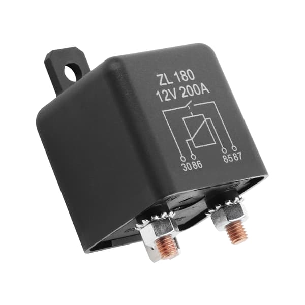 Ny 12V 200A Heavy Duty Split Charge ON/OFF Switch Relæer Bil Auto Båd 200Amp