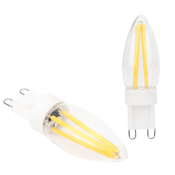 10 stk G9 dimbar lang filament BiPin LED-lyspære for hjem og bilbelysning 3W AC220V