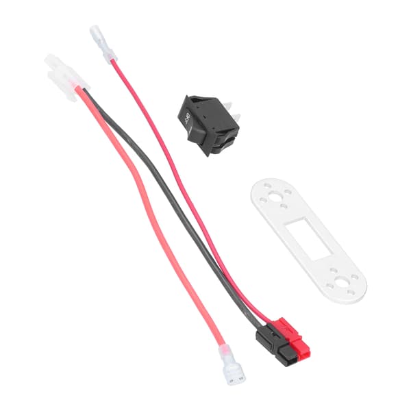 For Tamiya-stil kontakt med mini vippebryter, solid, holdbar, sikker, effektiv batteriladekabeladapter 125 250VAC