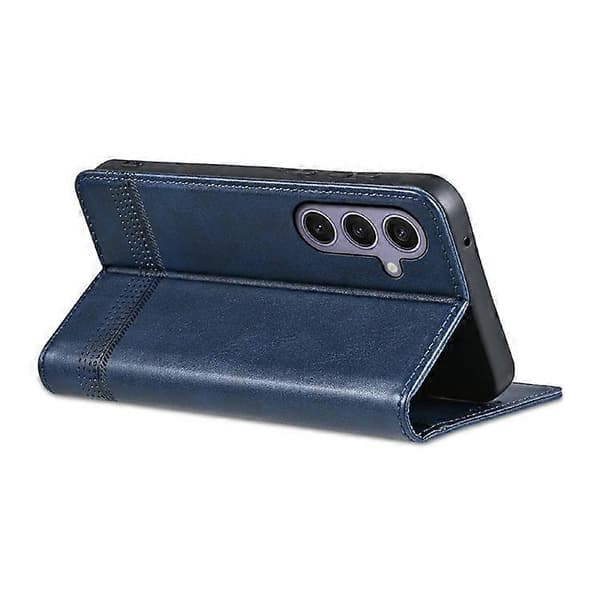 AZNS Compatible Case for Samsung Galaxy A56 5G, PU Leather Wallet Case with Cowhide Texture Blue
