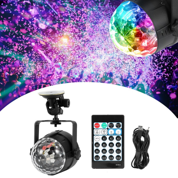 Mini DJ Club Disco KTV Festbar RGB MultiColor LED Lampe Ball Projektor Scenelys