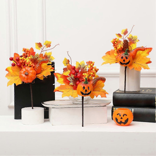 Väärennetty vaahteranlehti, pitkäikäinen, helppohoitoinen, keinotekoinen kurpitsa vaahteranlehti sadonkorjuuseen, kiitospäivään, Halloween-juhliin -CHN C