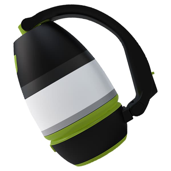 Campinglampe Grøn LED Genopladelig Justerbart Design Stærk Belysning Bærbar ABS Materiale Nødlamp til Udendørs