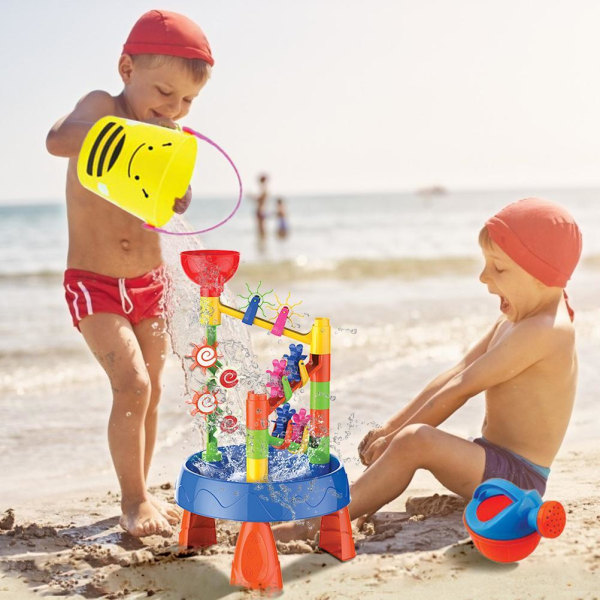 Sand- og vandlegebord Sandkassebord til børn Børnelegebord Strandlegetøjssæt til indendørs og udendørs brug