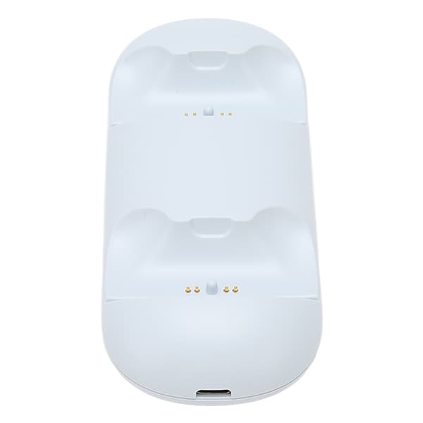 Controller-ladestation hurtig opladning LED-indikator Multi-beskyttelse Dobbelt opladningsdock til PS5 Hvid