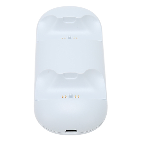 Kontroll laddningsstation snabbladdning LED-indikator Multi Protection Dual laddningsdocka för PS5 Vit