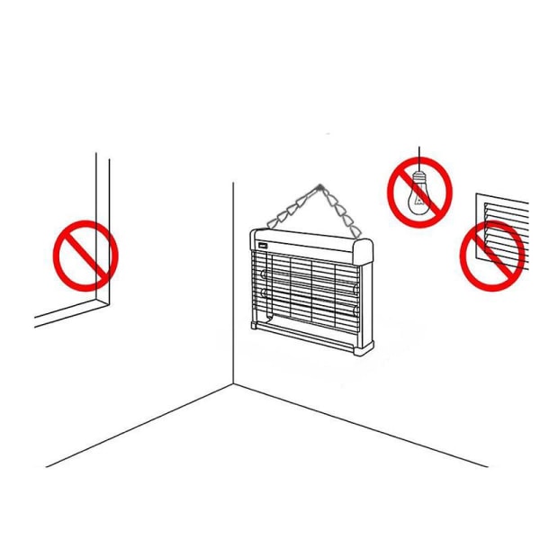 Elektronisk Insektsdödare inomhus Bug Zapper Fly Zapper Myggdödare