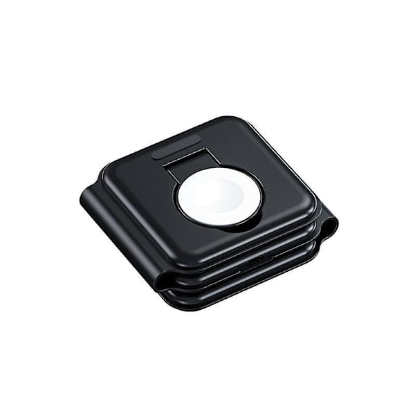 3-in-1 Langaton Latausasema Apple-laitteille - Ultraohut Alumiiniseoslataustela iPhone 14/13/12/11/X/8 -sarjalle