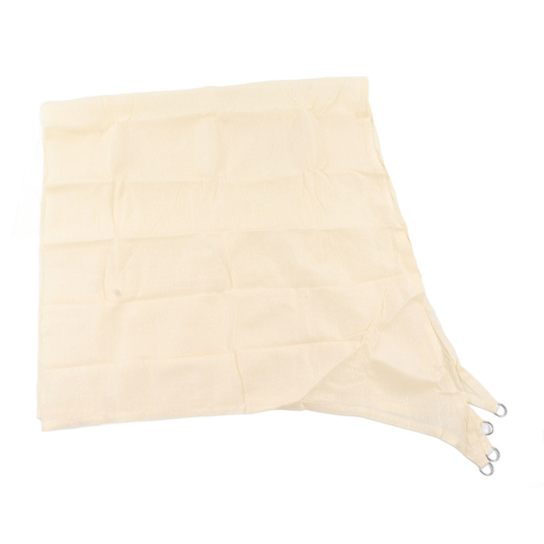 Solseil i vanntett polyester med UV-blokkering og rustfrie D-ringer for hage og svømmebasseng, 9,8 x 9,8 fot