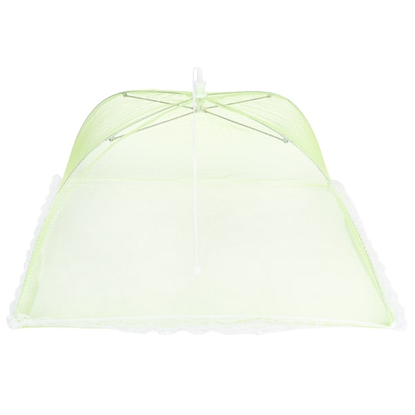 2 st hopfällbara bordmatstäckande tältparaplyer Anti Fly Mosquito Mesh-överdrag