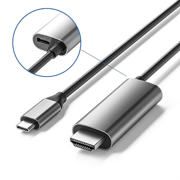Cable Matters Type C til HDMI-kompatibel adapterkabel som støtter 3