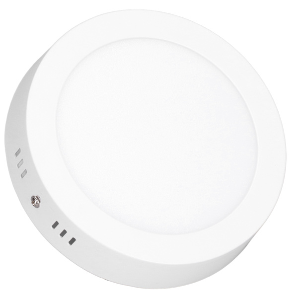 LED-kattovalaisin 12W, kirkas valo, pehmeä valo, ultraohut 6500K valkoinen valo, pinta-asennettava valaisin 85-265V