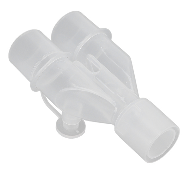 Återanvändbar slangadapter för andningsmaskin 15 mm till 22 mm Y-formad adapter för syrgasslang i plast