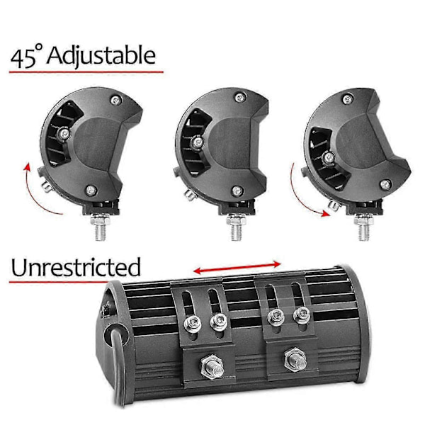 Universell LED Lysbar Brakett Klemme Lampestativ Passer For ATV SUV Lastebil