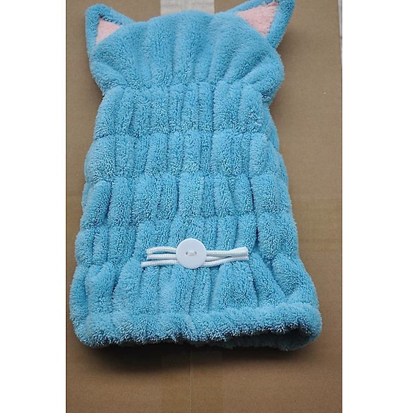 2 Stykker Hurtigtørrende Mikrofiber Hårwrap Badehætte Badehåndklæder Blødt Vandabsorberende Turban