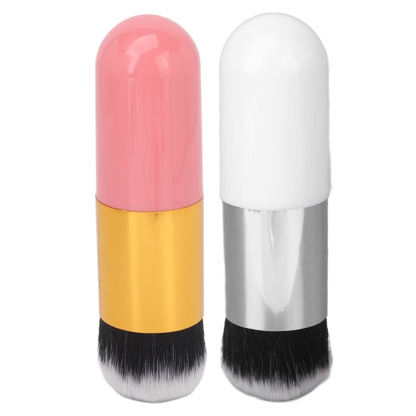 2 stk Makeup Foundation Brush Komfortabel kosmetisk foundationbørste for shopping på reise