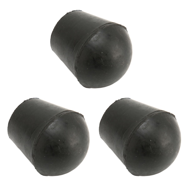 3 st Kryckspetsar 22 mm innerdiameter Gummimaterial Inbyggd kopparplatta Gåkäppspetsar för utbyte