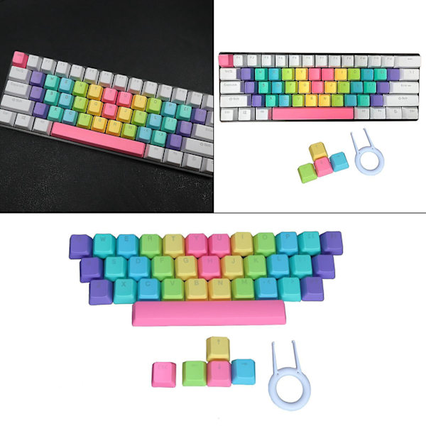 PBT 39 Tangenter DIY Anpassade Mekaniska Gamingtangentbord Universella Tangenter