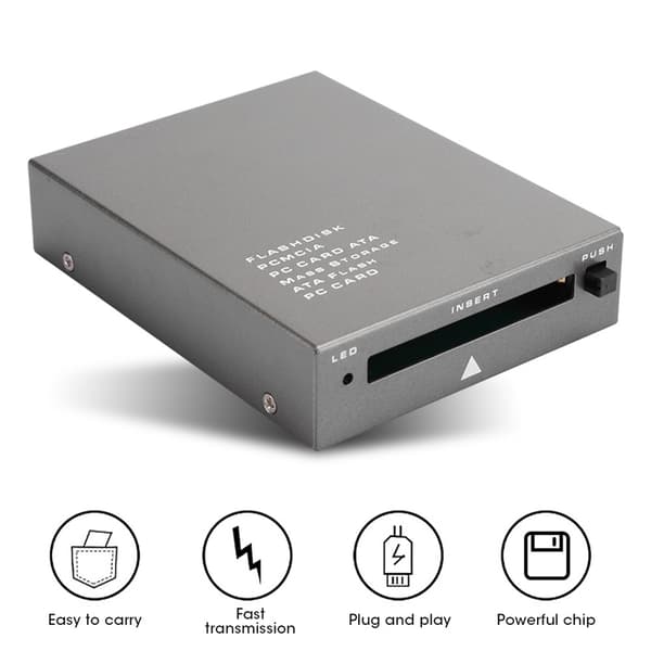 USB2.0 til PC ATA Flash Memory Card Reader Plug and Play Adapter til PC Computer