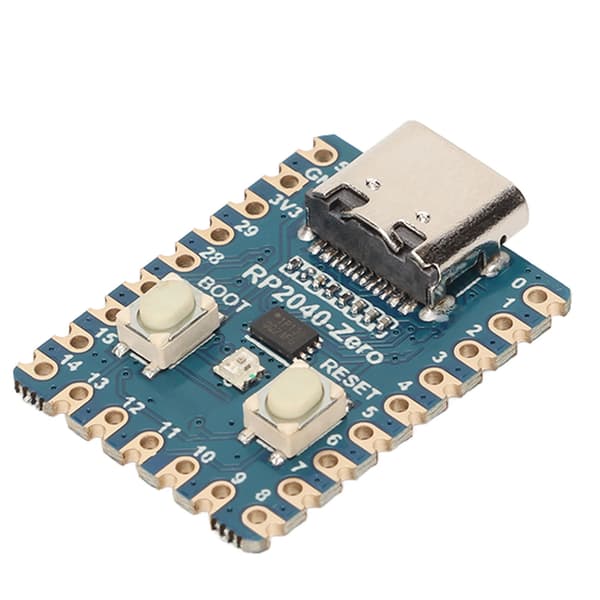 Mikrokontrollerin mini-kehityskortti RP2040-siru, kaksiytiminen prosessori, C C++ Python-tuki Raspberry Pi:lle