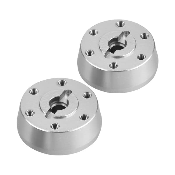 Aluminiumslegering Forhjul Hex Nav Adapter til Axial Rock Racer 90026 RC Bil (Sølv)