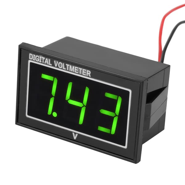 1 st digital 0,56 tum LED-display vattentät voltmeter DC-spänningsmätare panel (2,5-30V, grön)