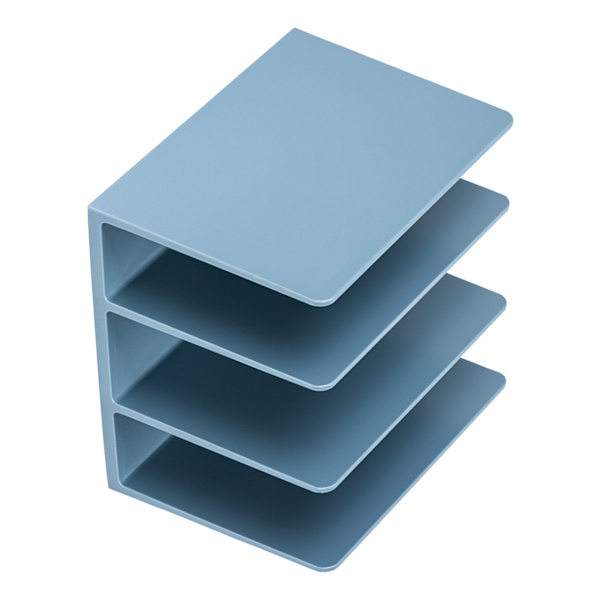 Bogstøtter Enkel Stil Bred Mund Design Blå Farve Plast Materiale 16.2x16.2x12.2cm Kontor Bogstøtte