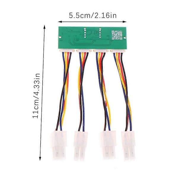 S21 Viftesimulator 12V 4-i-1 Firkantet 4-Pin Viftesimulator