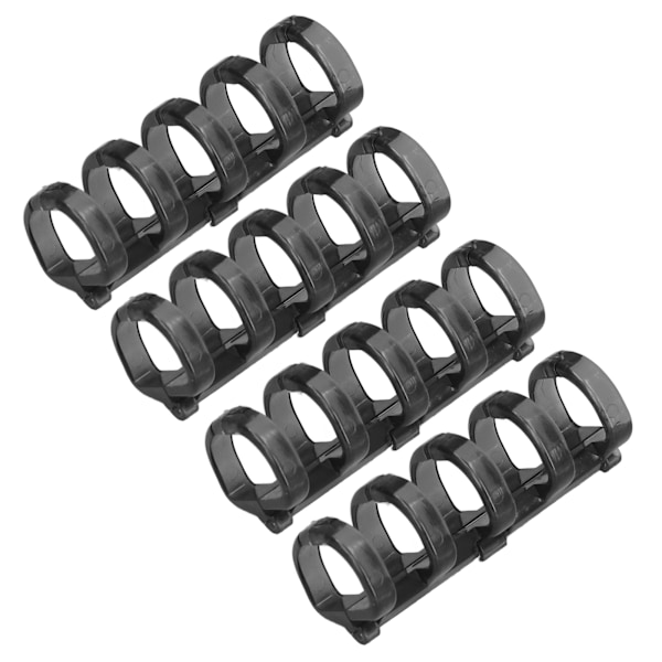 Bindende ringe holder 60 ark papir 11mm bindende tykkelse fri skrivning nem brug kontorartikler gennemsigtig sort