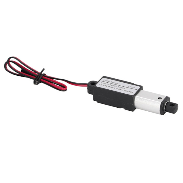 Elektrisk mikro lineær aktuator Aluminium ABS jævnstrømsforsyning Mini Motion aktuator til landbrugsmaskiner 12V 17.5mm 0.7in