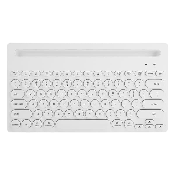 Ajazz Trådløst Tastatur Bluetooth 2.4G 2-Tilstand Gaming Kontor Computerudstyr 320iHvid